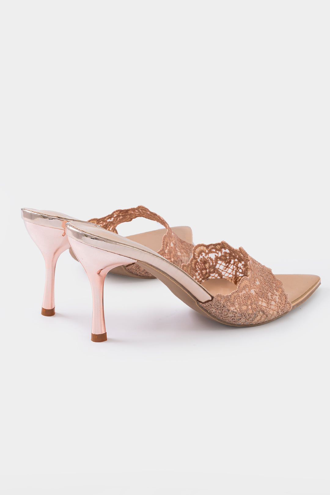 GÜL DANTEL TERLİK TOPUKLU AYAKKABILAR 