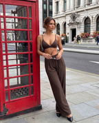 Nola Sports Bra — Cacao