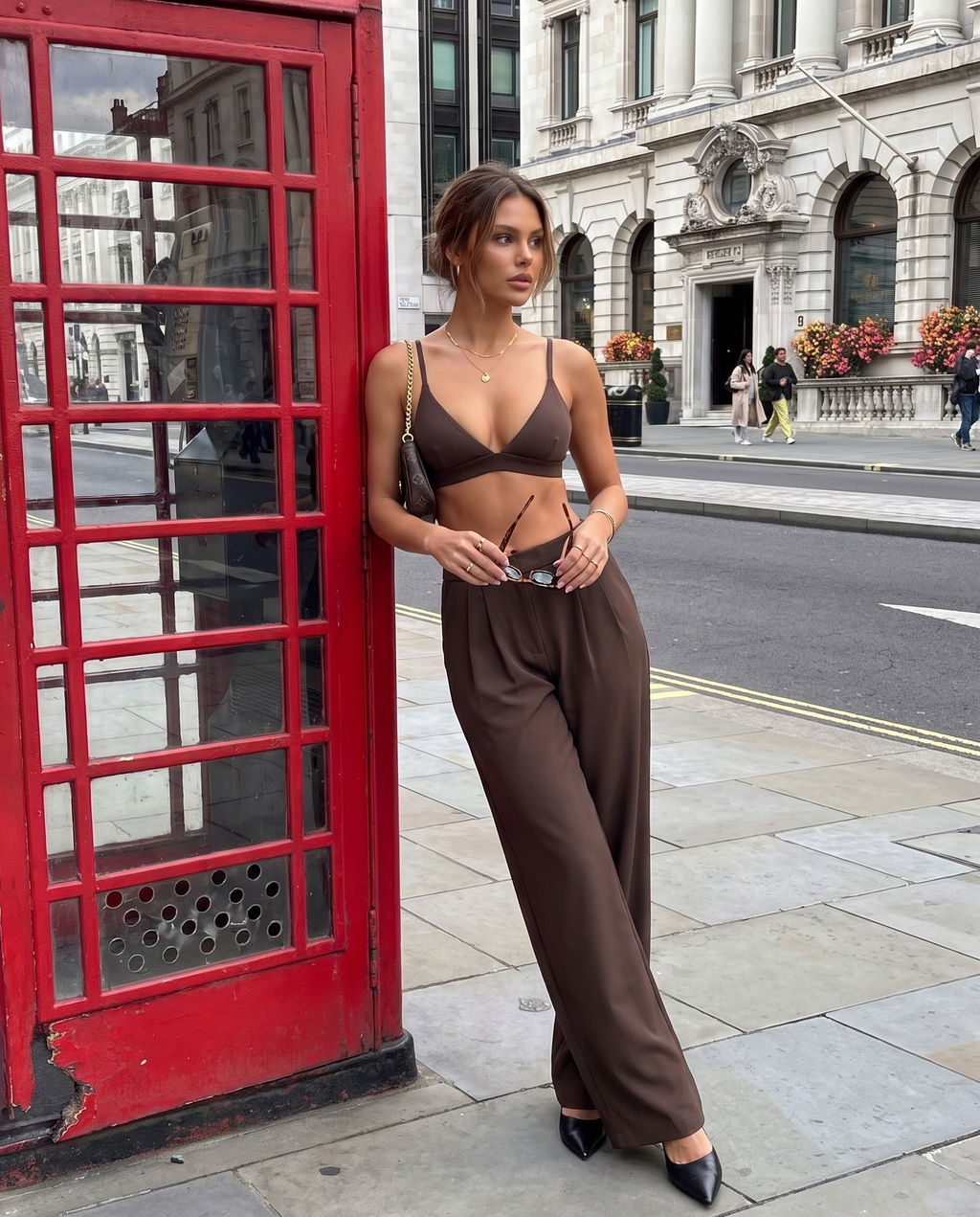 Nola Straight Leg Pant — Cacao