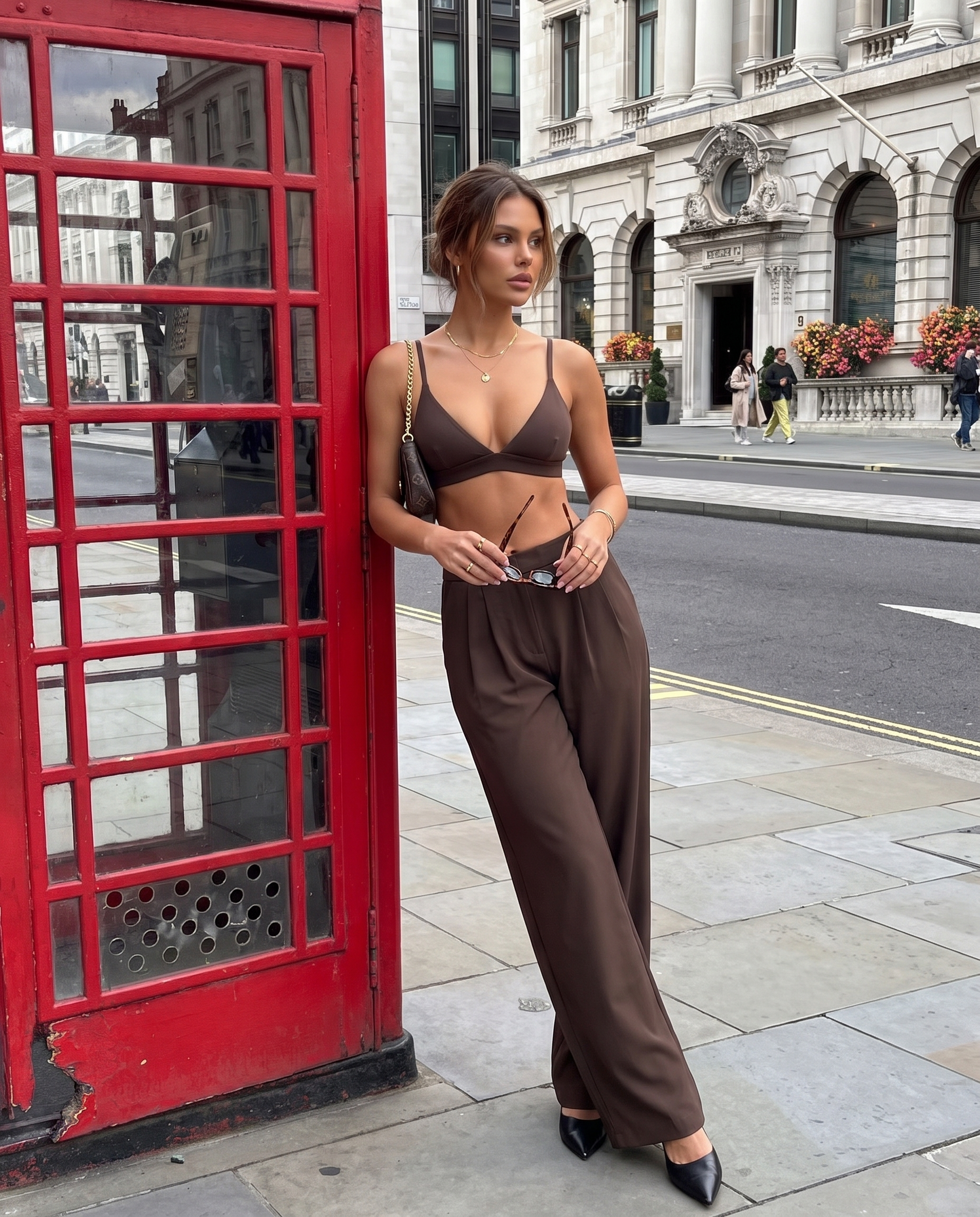 Nola Straight Leg Pant — Cacao