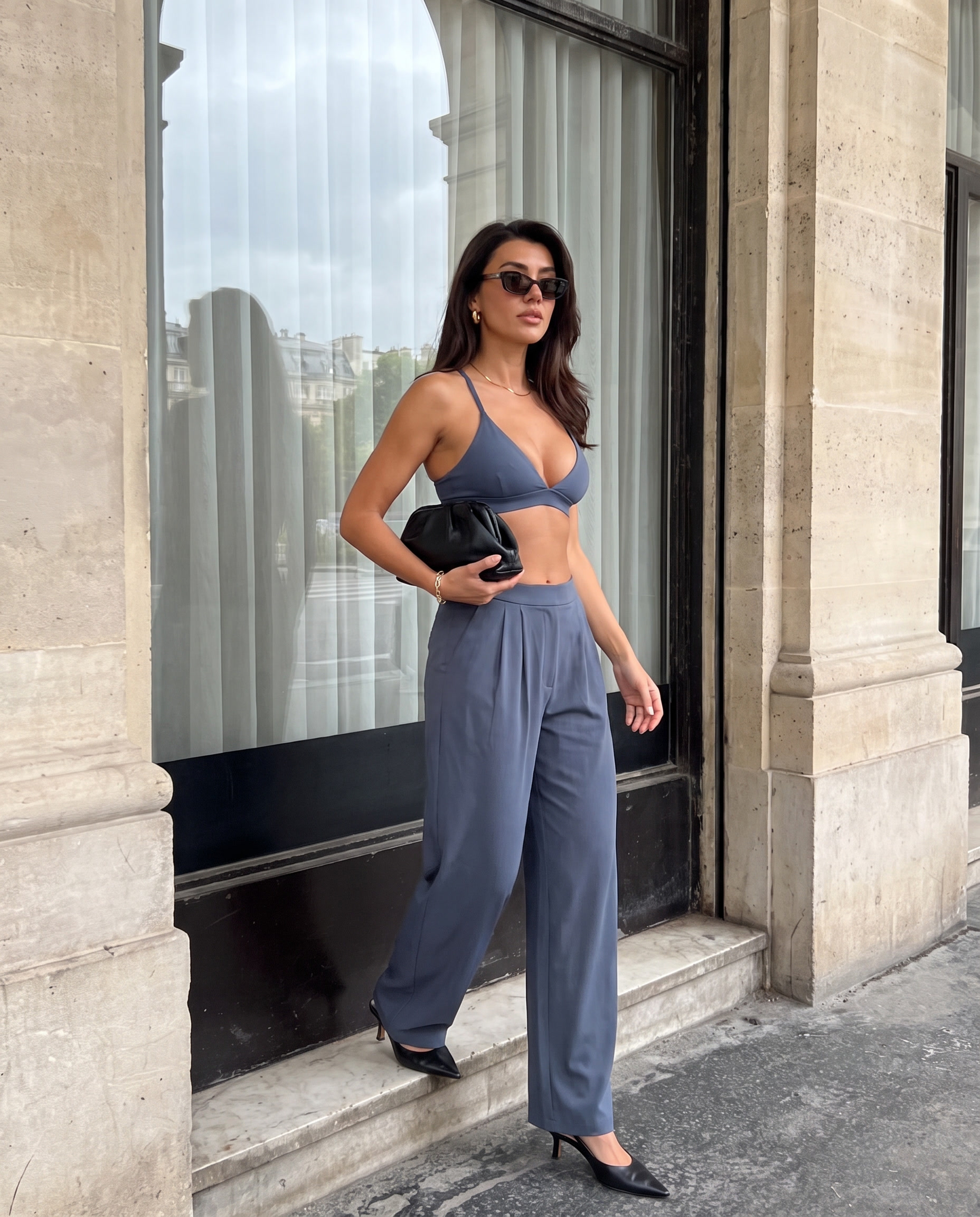Nola Sports Bra — Blu