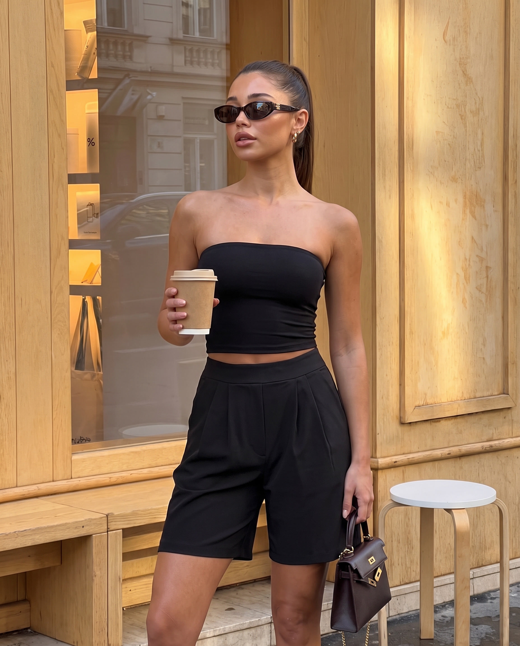 Nola Tube Top — Nero