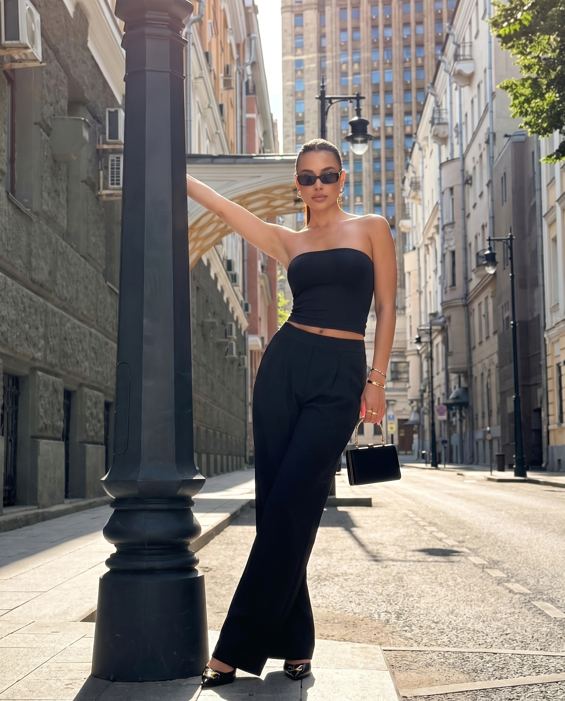 Nola Tube Top — Nero