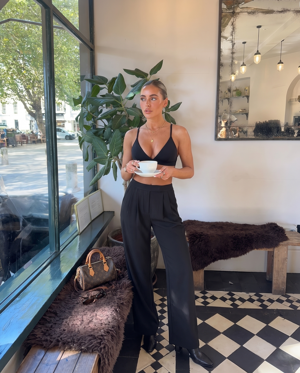 Nola Sports Bra — Nero