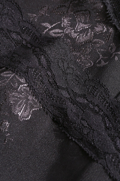 Jacquard Satin Lace Mini Elbise