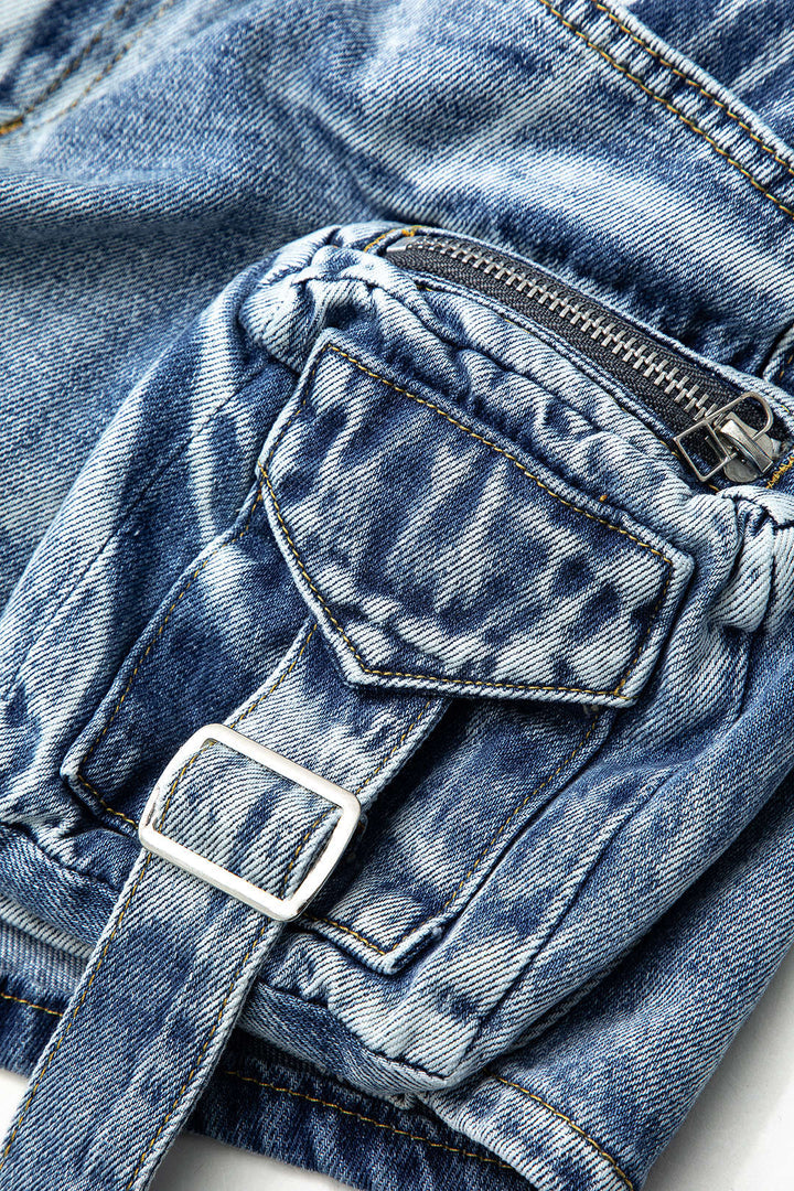 Jupe Denim Cargo