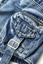 Jupe Denim Cargo