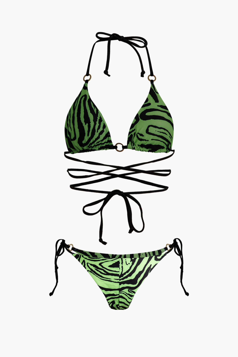 Zebra Desenli Bikini Takımı