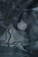 Baskılı File Mini Elbise 