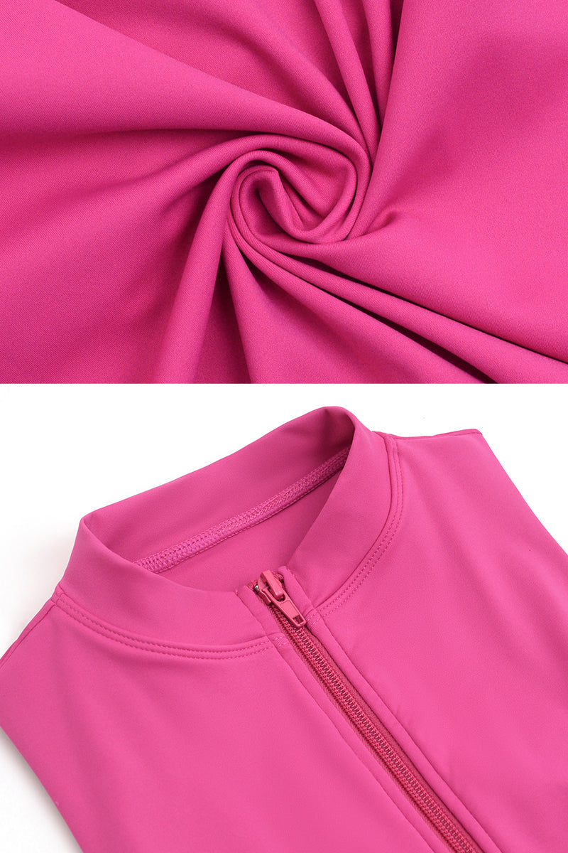 Sylvie Half-Zip Yoga Jumpsuit
