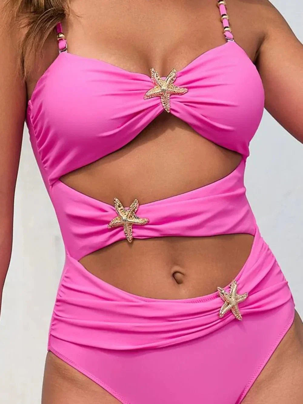 Blue Swimsuit Star Detail