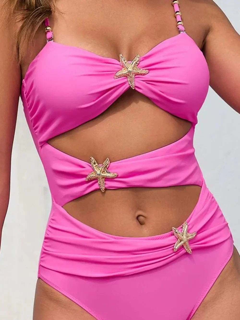 Azure Star Cut-Out Swimsuit